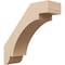 Ekena Millwork 5-inch W x 16-inch D x 16-inch H Aspen Rough Cedar Woodgrain TimberThane Knee Brace, Primed BRCUR05X16X16ASPRCPR - alternate 1